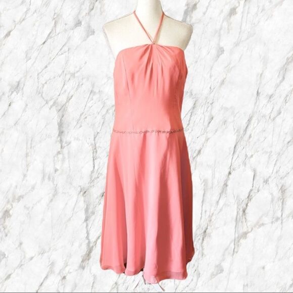 Forever Yours Strapless Tie Around Neck Dress - Picture 1 of 14